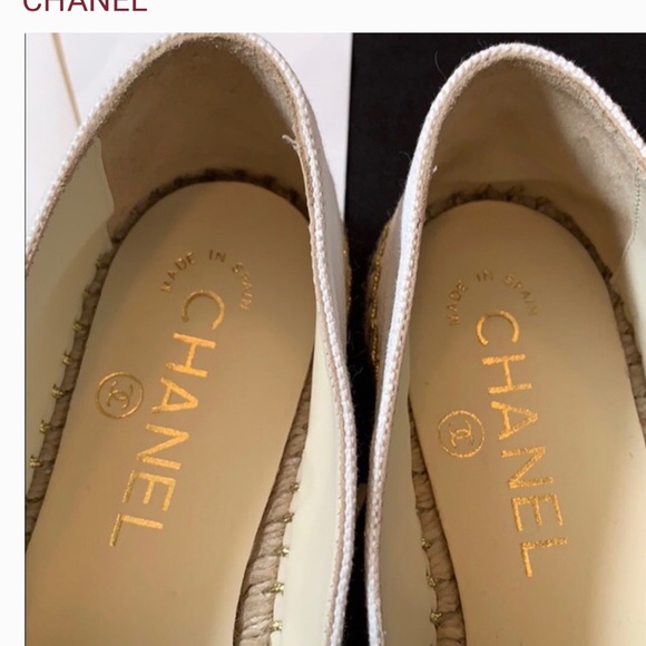 CHANEL SHOES - ESPADRILLES  SIZE 35 (5) - Picture 5 of 6